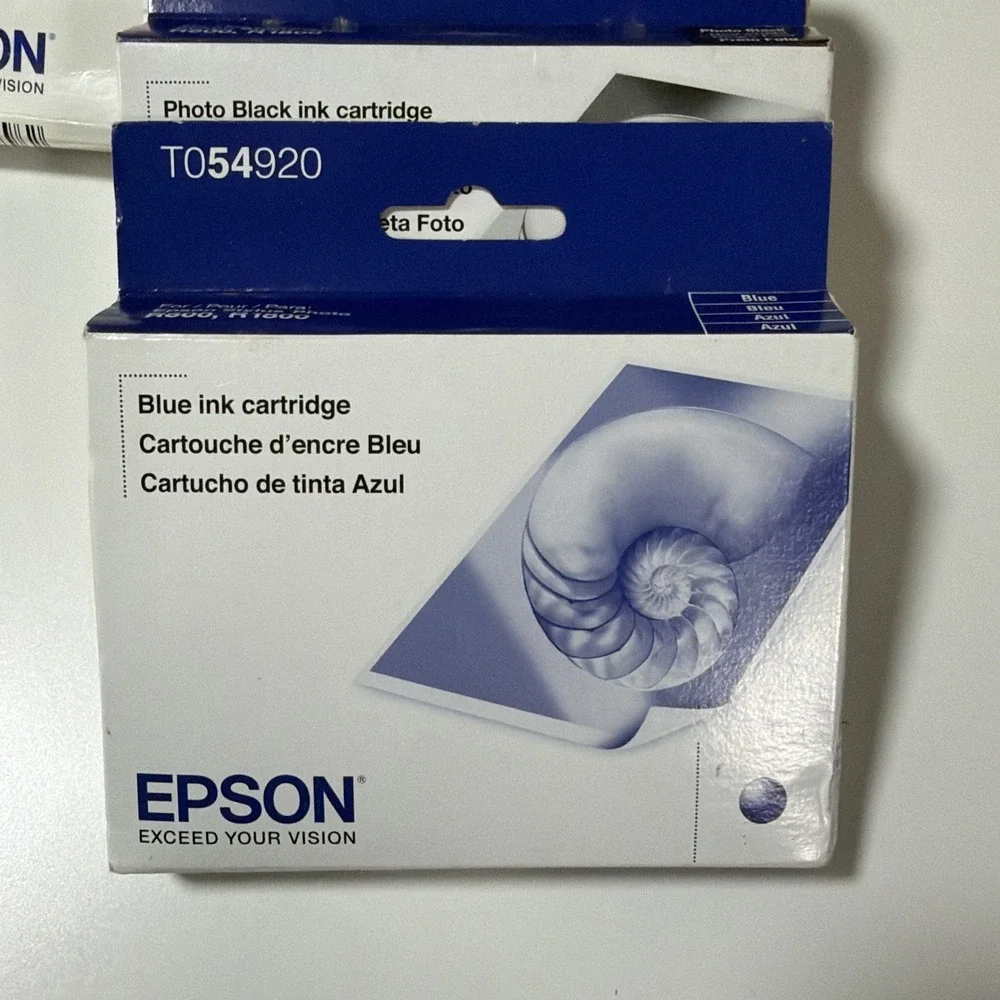 6 Epson R800 R1800 Print Ink T054920 T054120 T054720 T054420 OEM Stylus Photo